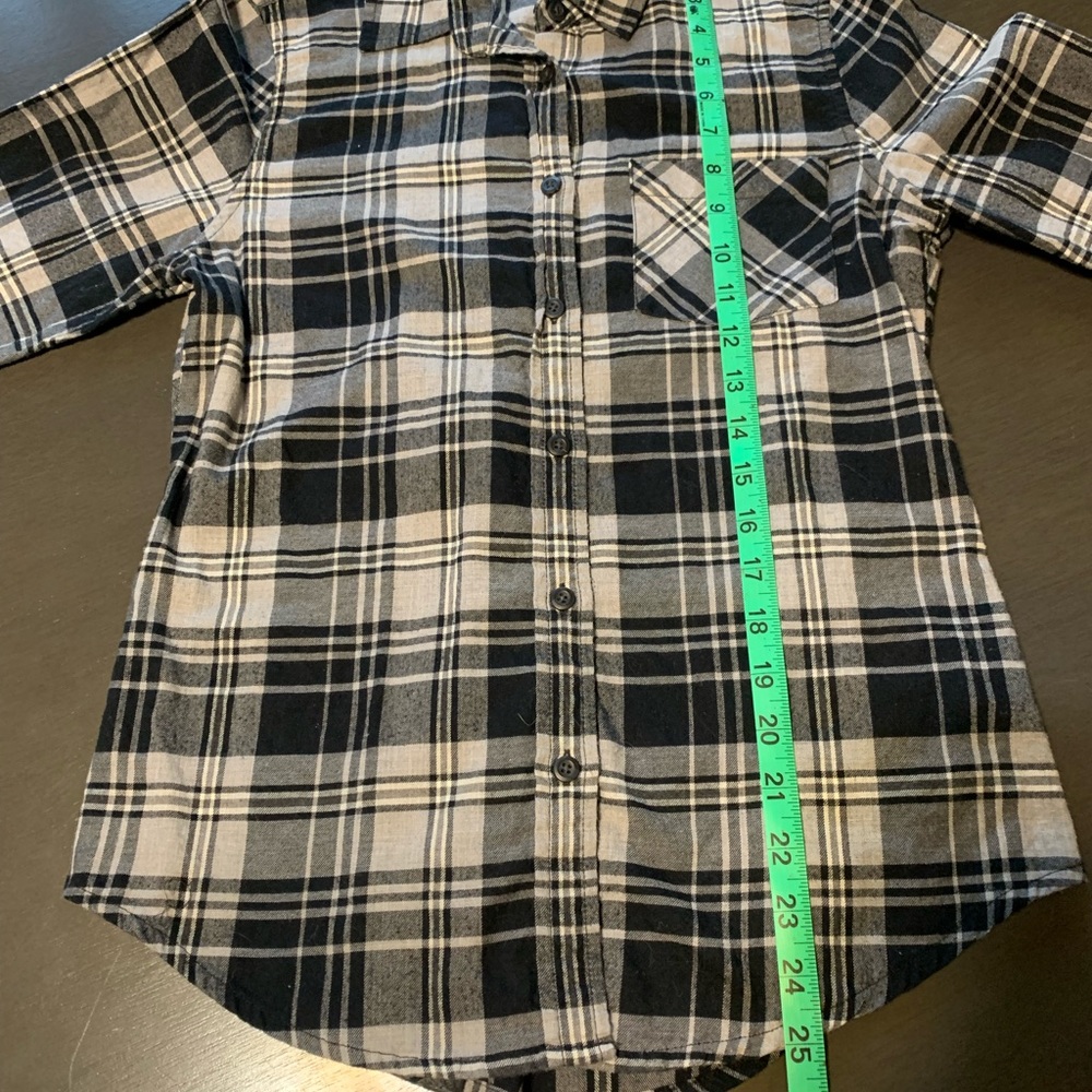 Pendleton Wool Button Up Grey And Black Plaid, Wo… - image 6